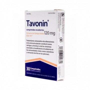 TAVONIN 120 MG COMPRIMIDOS...