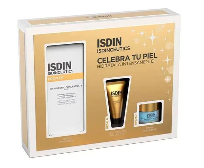 Isdinceutics Cofre Rutina Hidratante Serum Hyaluronic + Gel Limpiador + Crema Hidratante